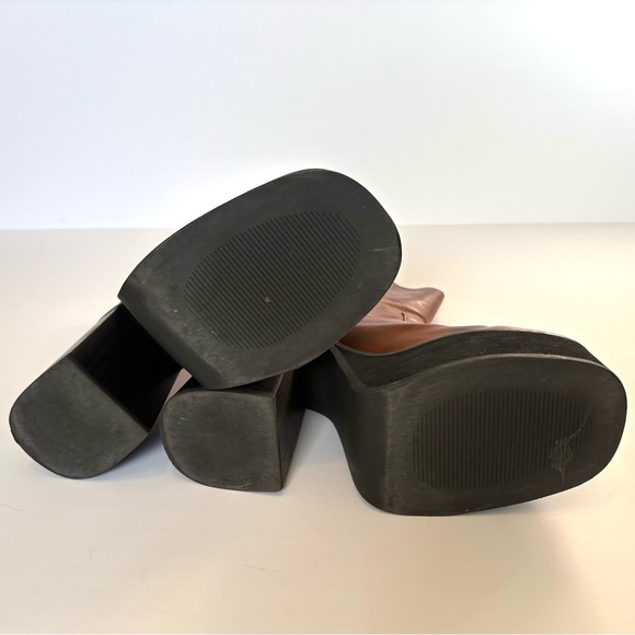 Women’s Kaltur Brown leather Platform Ankle Boots, S 39 - Picture 7 of 16